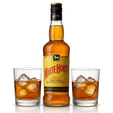 Imagem de Whisky White Horse Scotch 1L Tradicional Escês Importado Sabor Suave e
