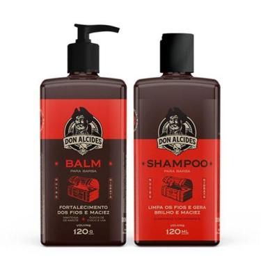 Imagem de Kit Balm e Shampoo Barba Negra Para Barba Don Alcides