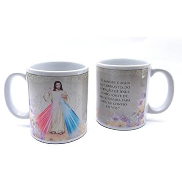 Imagem de Caneca Personalizada Catolica Porcelana Jesus Misericordioso