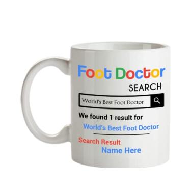 Imagem de Caneca Personalizada para Médico de Pés - Presentes Personalizados - do Médico do Pé - Personalizada com o seu Nome do Médico - Caneca de Café de 325 ml