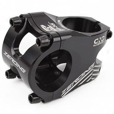 Imagem de Hastes de guidão para mountain bike, ultraleves, vazadas e curtas 31,8 x 35 mm, haste dobrável para haste de liga de alumínio para a maioria das bicicletas, bicicletas de estrada, MTB, BMX, equipamento fixie, ciclismo (preto)