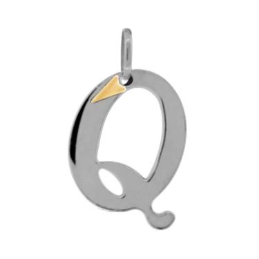Imagem de Pingente Aço Letra Q com AU