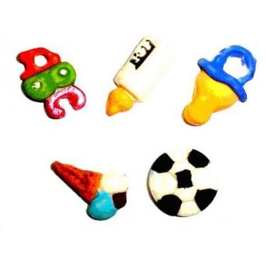 Imagem de Molde De Silicone Chá De Bebê, Chupeta, Mamadeira, Bola