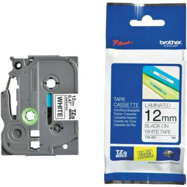Imagem de Brother TZE-231 Fita para Rotuladora 12mm Preto sob Branco