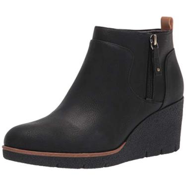 Imagem de Dr. Scholl's Shoes Bota feminina Bianca Ankle Boot, Preto liso, 6