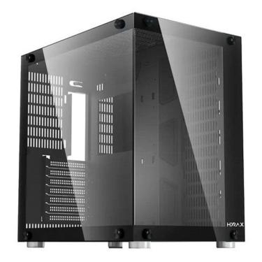 Imagem de Gabinete Gamer Motospeed Hyrax Preto Atx Vidro Temperado - Hgb700p