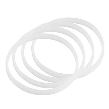 Imagem de Anel de vedação de borracha branca Fdit - 4 peças - Vedação para liquidificador