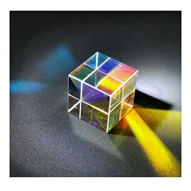 Imagem de Prismas e caleidoscópios 1 peça 12 mm prisma luz brilhante de seis lados combinar cubo prisma feixe dividido prisma ciências sala de aula kits óptica