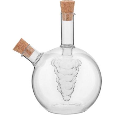 Imagem de SAUCE GALHETEIRO AZEITE / VINAGRE 15x12x9cm 330/30ML BOROSILICATO TRANSP 2 EM 1