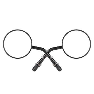 Imagem de Suuonee Espelho retrovisor, 2 peças de liga de alumínio redondo para motocicleta espelho retrovisor retrovisor refletivo retrovisor retrovisor