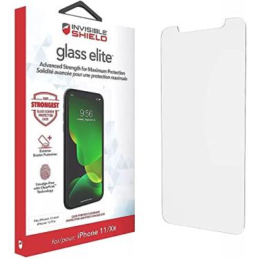 Imagem de ZAGG InvisibleShield Glass Elite Película protetora de tela para iPhone 12, iPhone 12 Pro, iPhone 11 e iPhone XR – Vidro temperado mais forte, impressão transparente sem manchas, extrema estilhaçamento, impacto, proteção contra arranhões