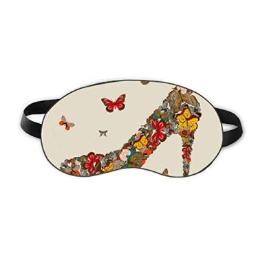 Imagem de Borboleta e sapatos de salto alto protetor de olhos para dormir macio capa de sombra para noite