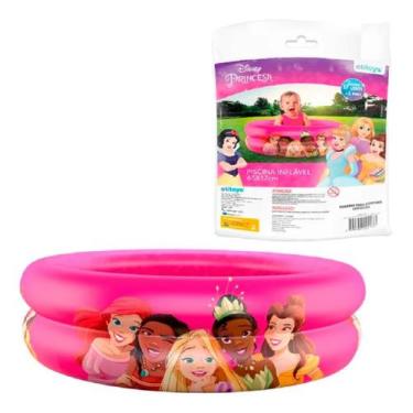 Imagem de Piscina Infantil Inflável Princesas  37L C/ 50 Bolinhas 37L - Etitoys