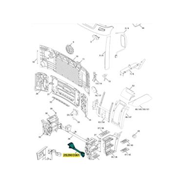 Imagem de SUPORTE ESTRIBO LADO ESQUERDO VW CONSTELLATION 13180 13190 15180 15190 17190 17250 24250 24280