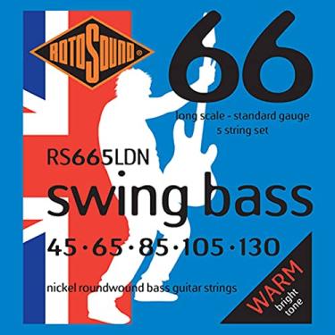 Imagem de Encordoamento Baixo 5 cordas Rotosound - Swing Bass - RS665LDN - .045/.130