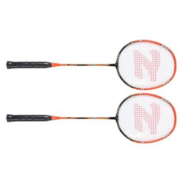 Imagem de Raquetes de Badminton de Liga de Carbono, Raquetes de Badminton Duplas de Baixa Resistência Ao Vento 1 par Integrado para Treinamento
