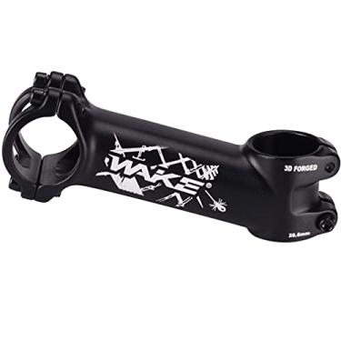 Imagem de MTB haste 31,8 17 graus 70 90 110 mm haste de bicicleta Wake Mountain Bike haste de guidão curto para a maioria das bicicletas, bicicleta de estrada, MTB, BMX, equipamentos fixos, ciclismo (liga de alumínio, leve, preto), 31.8*110