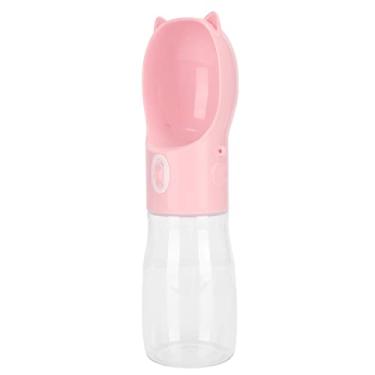 Imagem de Dispensador de água Portátil para Animais de Estimação, 380 Ml, Fácil Limpeza, Máquina de Lavar Louça, Operação Segura, Garrafa de água para Cães para Viagem para Gatos (rosa S)