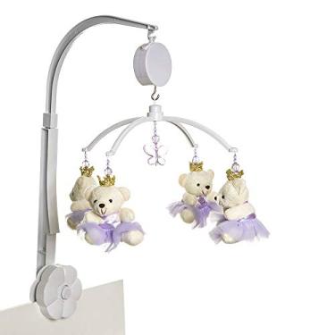 Imagem de Potinho de Mel Móbile Musical Ursinha Princesa Quarto Bebê Menina Lilás