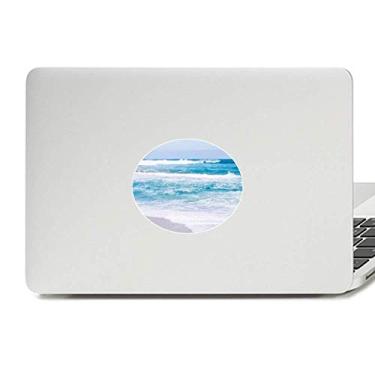 Imagem de Adesivo de notebook com emblema de vinil e imagem da natureza da natureza da água do oceano