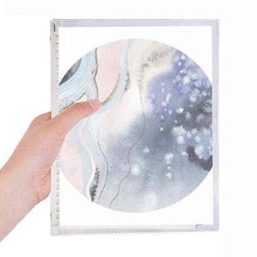 Imagem de Caderno de sombreamento em aquarela abstrata com folhas soltas diário recarregável