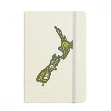 Imagem de Caderno New Zealand Greenery Sunshine Island, capa dura de tecido, diário clássico A5