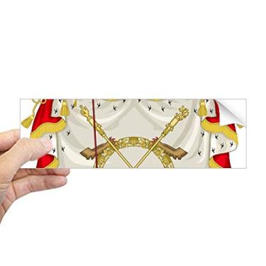 Imagem de DIYthinker Emblema nacional belga país retangular para-choque adesivo notebook janela decalque