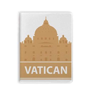 Imagem de Diário de capa macia com estampa de marco amarelo Vaticano