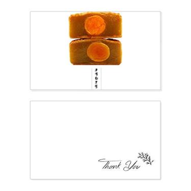 Imagem de Bolo de lua de lótus no meio do outono cartão de agradecimento aniversário aniversário saudações casamento agradecimento