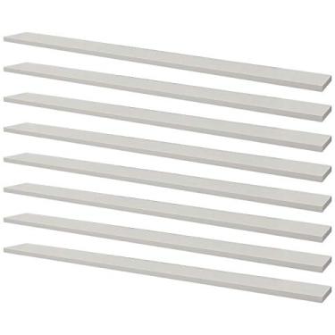 Imagem de Kit 8 Prateleiras 90 x 10cm Branca Suporte Invisível