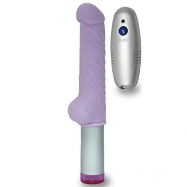 Imagem de Nanma Pênis Cyberskin Com Controle Wireless Lilás