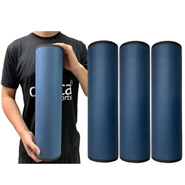 Imagem de Kit 3 Rolos Massagem Liberação Miofascial 45x12cm Azul Marinho DF1069 Dafoca Sports