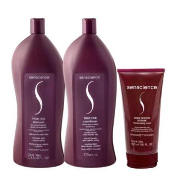 Imagem de Senscience True Hue Shampoo + Condicionador 1L + Máscara Inner Restore