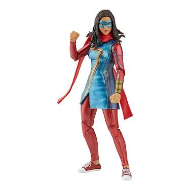 Imagem de MARVEL Boneca Legends Series Disney Plus, Figura 15 cm e Acessórios - Ms. - F3857 - Hasbro, Azul e vermelho.