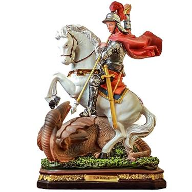 Imagem de Imagem São Jorge resina 30cm importado