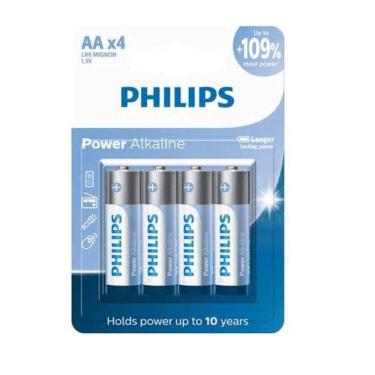 Imagem de Pilha Alcalina Aa Cartela C/4 Unidades Philips