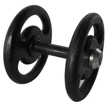 Imagem de Dumbbell Pintado Pegada Emborrachada Academia Fitness 10kg