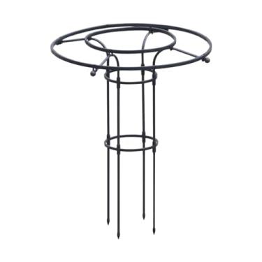 Imagem de gazechimp Treliça de obelisco de jardim, estrutura de torre de treliça de guarda-chuva vertical, estrutura de escalada de plantas, gaiola de suporte de flores, 90cm de altura