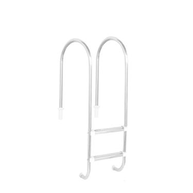Imagem de Escada para Piscina Marinheiro 2 Degraus Anatômicos em Inox 1 1/2" em Aço Inox - Sodramar