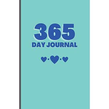 Imagem de 365 Day Journal: Unlined and Undated Daily Diary - 5.5in x 8.5in | Blue Background Cover: A whole year of daily journal ideal gift for friends and family