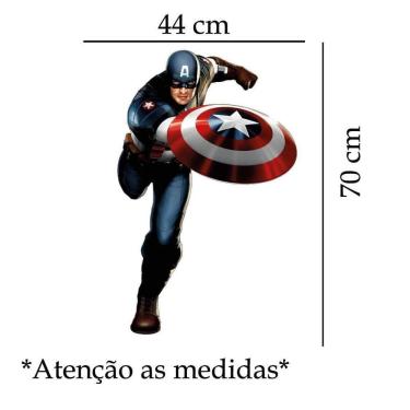 Imagem de Adesivo De Parede Capitão América Mod03