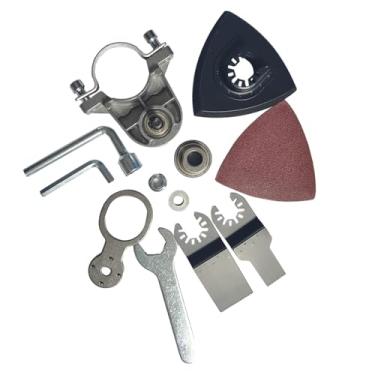 Imagem de ＫＬＫＣＭＳ Acessórios multiferramenta oscilante Multiferramenta oscilante de liberação rápida Raspagem Adaptador de rebarbadora multifuncional profissional, M14