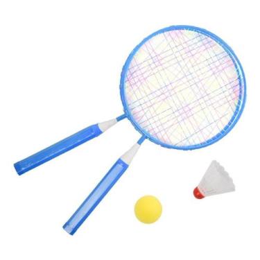 Imagem de Kit De Badminton Infantil Com Raquete, Bolinha E Peteca - Pista E Camp