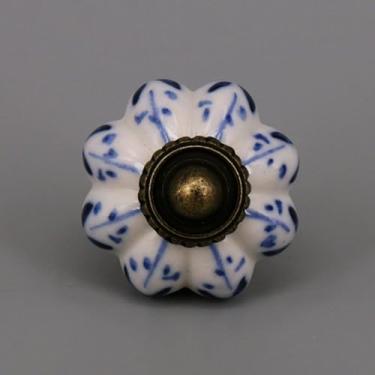 Imagem de 1x puxadores de abóbora, cerâmica, armário de cozinha, guarda-roupa, gaveta, 33mm, alça de porcelana, g