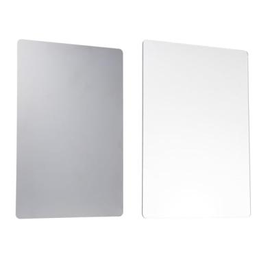 Imagem de Daconovo Almofadas de corte padrão 1 placa de plástico de policarbonato + 1 placa de metal para máquina de gravação em relevo 22x15cm / 8,6x5,9 pol. Adequado para máquina de corte e vinco A5 e máquina