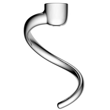Imagem de Substituição de gancho de massa espiral para KitchenAid 4,5-5 Qt. Misturadores de cabeça inclinada/Acessórios de aço inoxidável 18/8/Sem revestimento/Seguro para lava-louças/Compatível com K5THCB