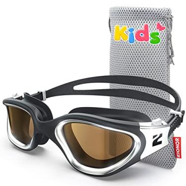 Imagem de ZIONOR Óculos de natação infantil G1MINI ULTRA fotocromáticos polarizados, meninos e meninas, proteção UV, alça ajustável fácil à prova de vazamento para natação interna e externa (polarizado + prata)