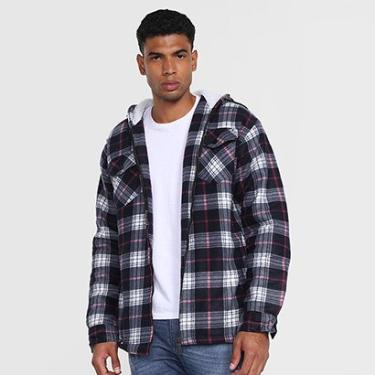 Imagem de Jaqueta Xadrez Black River Com Capuz Masculina-Masculino
