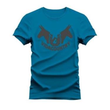 Imagem de Camiseta Estampada Algodão Confortável T-Shirt Coutry Ferradura-Unissex