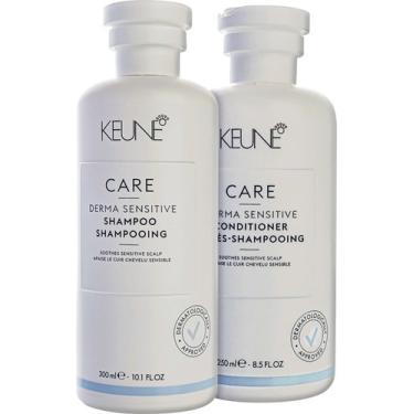 Imagem de  Shampoo,condicionador Keune Care Derma Sensitive Cuidado Intensivo No Couro Cabeludo E Garante Fios Leves E Brilhantes. De 550ml 69500
